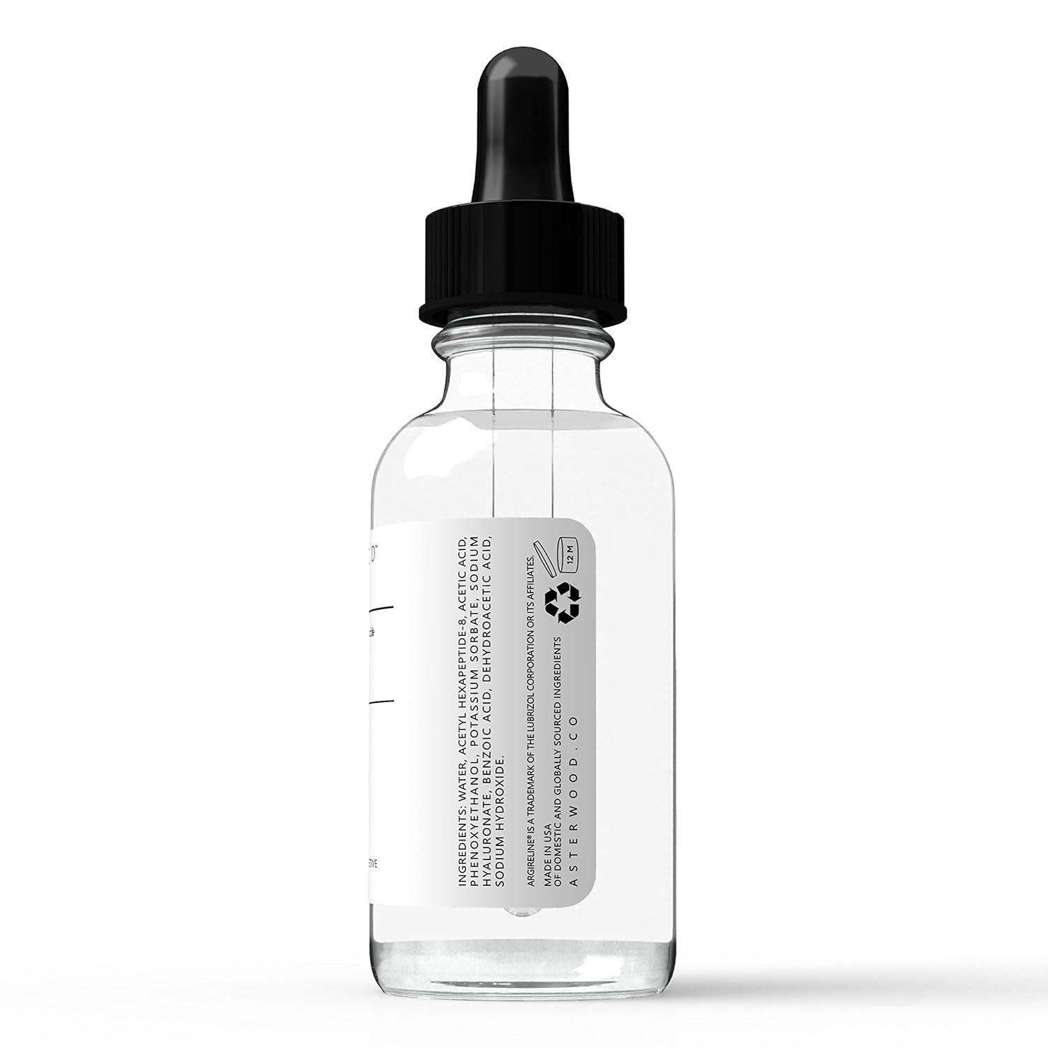 image:imageAsterwood Argireline Serum with Hyaluronic Acid Peptide Serum for Face Wrinkle Reducing AntiAging Nourishing FragranceFree 2 Fl Oz1 Fl Oz Pack of 1
