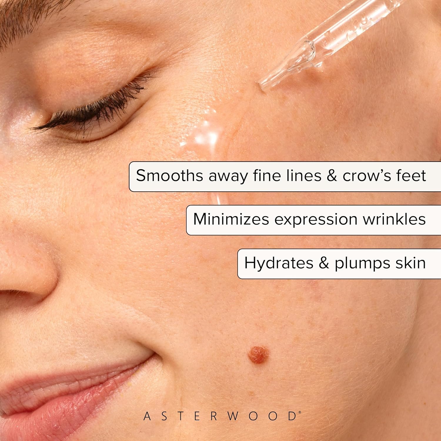 image:imageAsterwood Argireline Serum with Hyaluronic Acid Peptide Serum for Face Wrinkle Reducing AntiAging Nourishing FragranceFree 2 Fl Oz2 Fl Oz Pack of 1