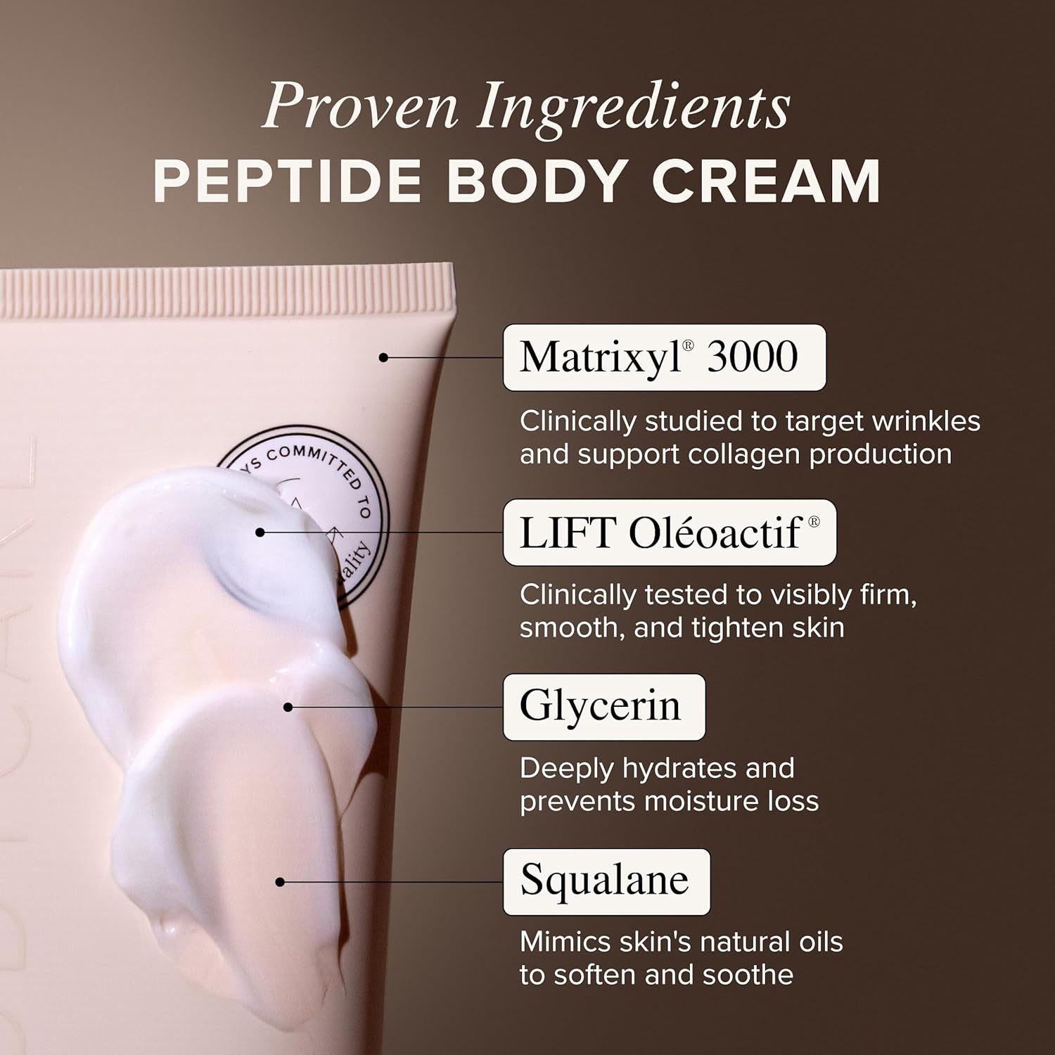 image:imageAsterwood Firming Body Cream amp Moisturizer Skin Tightening Cream for Body Matrixyl 3000 Peptides Ceramides amp Hyaluronic Acid FragranceFree 7 Fl Oz