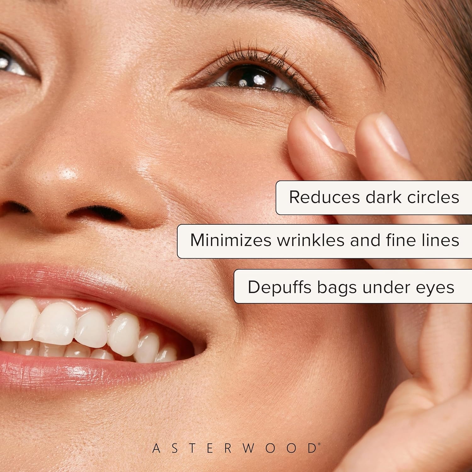 image:imageAsterwood Hyaluronic Acid Eye Serum Reduces Undereye Bags Wrinkles Dark Circles Fine Lines amp Crows Feet with Matrixyl 3000 Niacinamide amp Caffeine Treatment for Women amp Men 05 Fl Oz05 Fl Oz Pack of 1