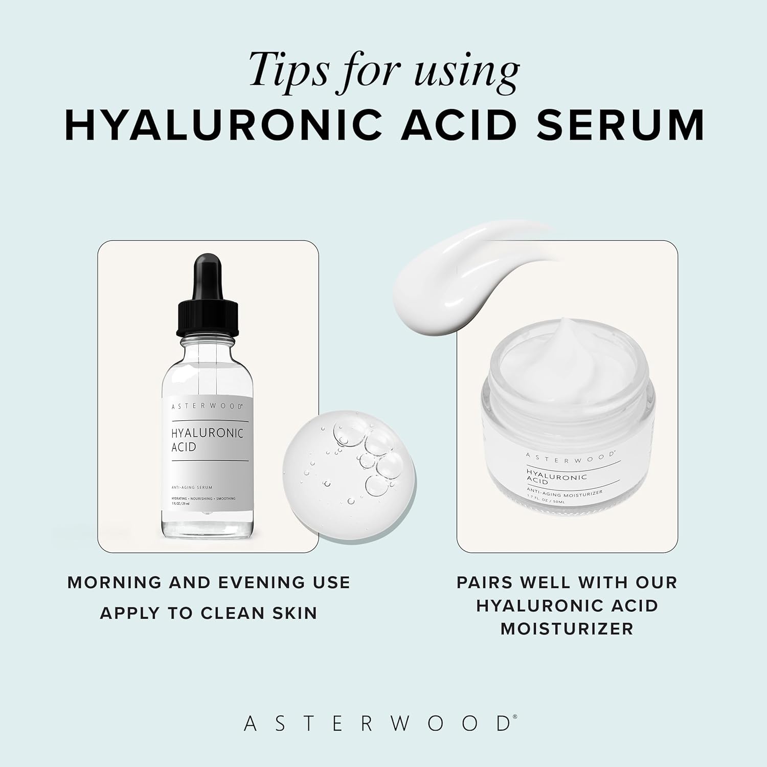 image:imageAsterwood Hyaluronic Acid Serum 1 oz Triple Ceramide Serum 1 oz