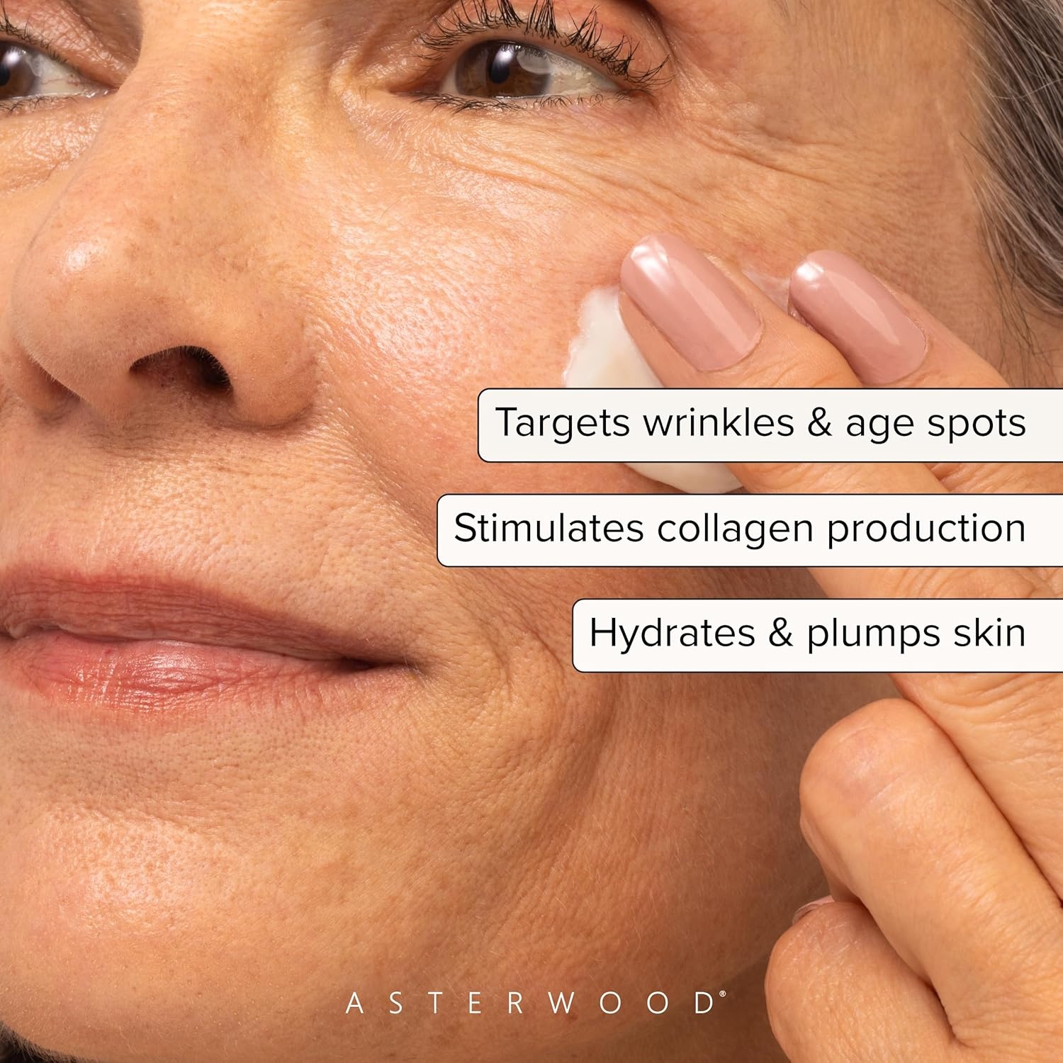 image:imageAsterwood Matrixyl 3000 Argireline Peptide Vitamin C Cream Triple Repair with Hyaluronic Acid AntiAging Wrinkle Reducing Hydrating FragranceFree 17 Fl Oz17 Fl Oz Pack of 1