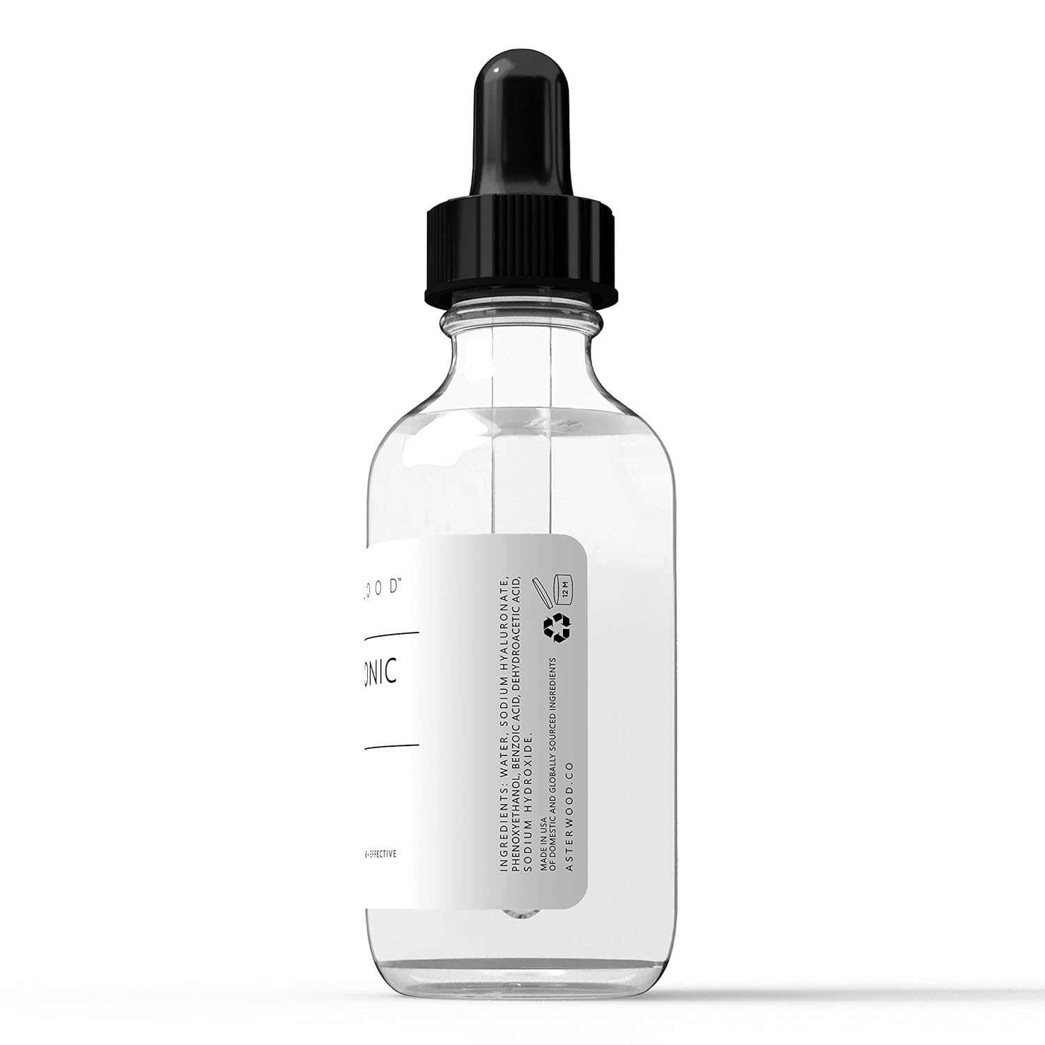 image:imageAsterwood Pure Hyaluronic Acid Serum for Face Plumping AntiAging Hydrating FragranceFree 2 Fl Oz2 Fl Oz Pack of 1
