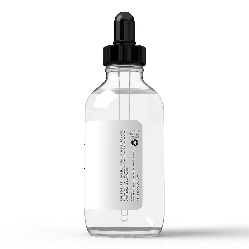 image:imageAsterwood Pure Hyaluronic Acid Serum for Face Plumping AntiAging Hydrating FragranceFree 2 Fl Oz4 Fl Oz Pack of 1