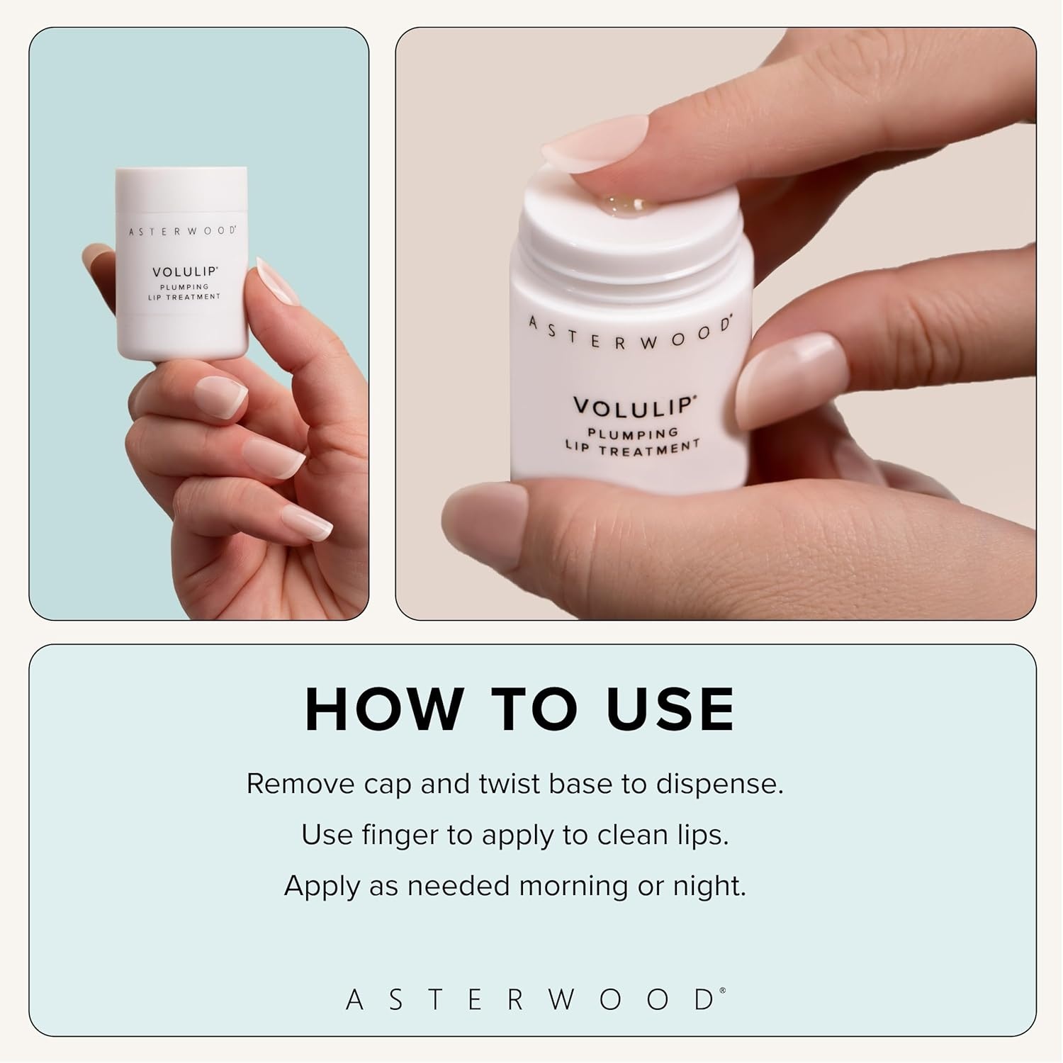 image:imageAsterwood Triple Ceramide Serum 1 oz Hyaluronic Acid Lip Treatment