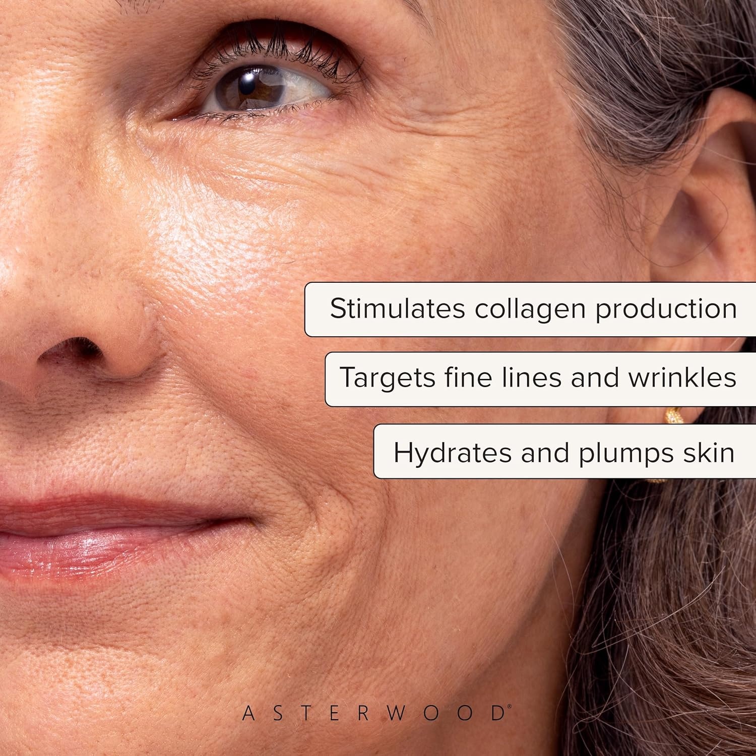 image:imageAsterwood Triple Repair Matrixyl 3000 Argireline Hyaluronic Acid Vitamin C Serum for Face AntiAging Collagen Boosting Hydrating FragranceFree 8 Fl OzTriple Repair