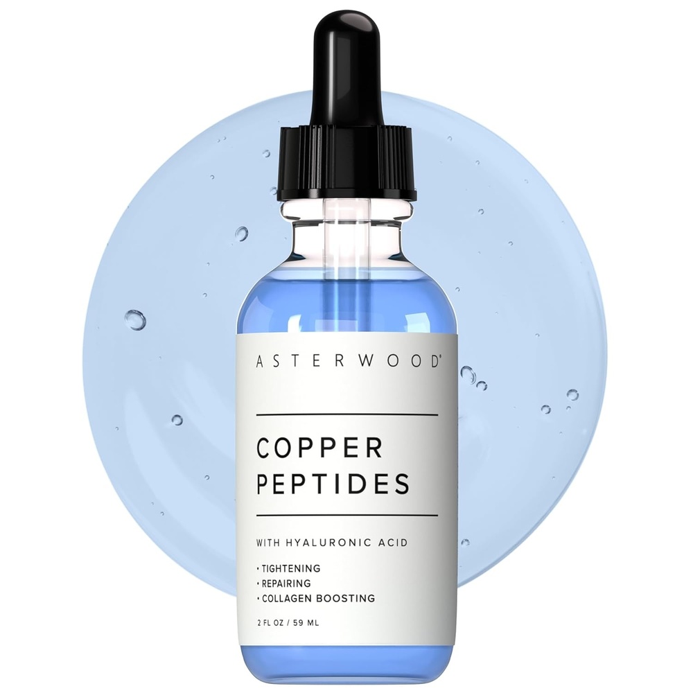 image:imageAsterwood Copper Peptides Serum for Face with GHKCu Peptide and Hyaluronic Acid AntiAging Facial Serum 1 Fl Oz2 Fl Oz Pack of 1