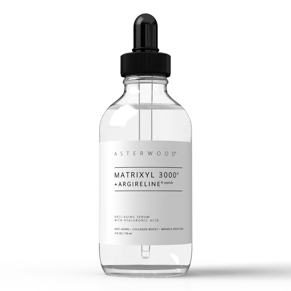 image:imageAsterwood Matrixyl 3000 Argireline Serum for Face Multi Peptide Serum with Hyaluronic Acid AntiAging Wrinkle Reducing Collagen Boosting FragranceFree 8 Fl Oz4 Fl Oz Pack of 1