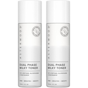 image:imageAsterwood Dual Phase Milky Toner for Face  Hydrating Glutathione Toner  with Matrixyl 3000 Peptides Niacinamide amp Hyaluronic Acid  Brightening Firming RetinolFree  4 Fl Oz4 Fl Oz Pack of 2