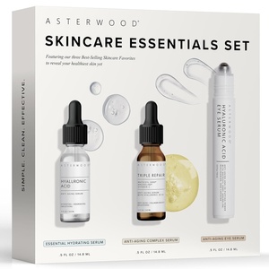 image:imageAsterwood Skin Care Set  with Hyaluronic Acid amp Triple Repair Serums Under Eye Serum  Skincare Essentials  Hydrating Moisturzing AntiAging  FragranceFree