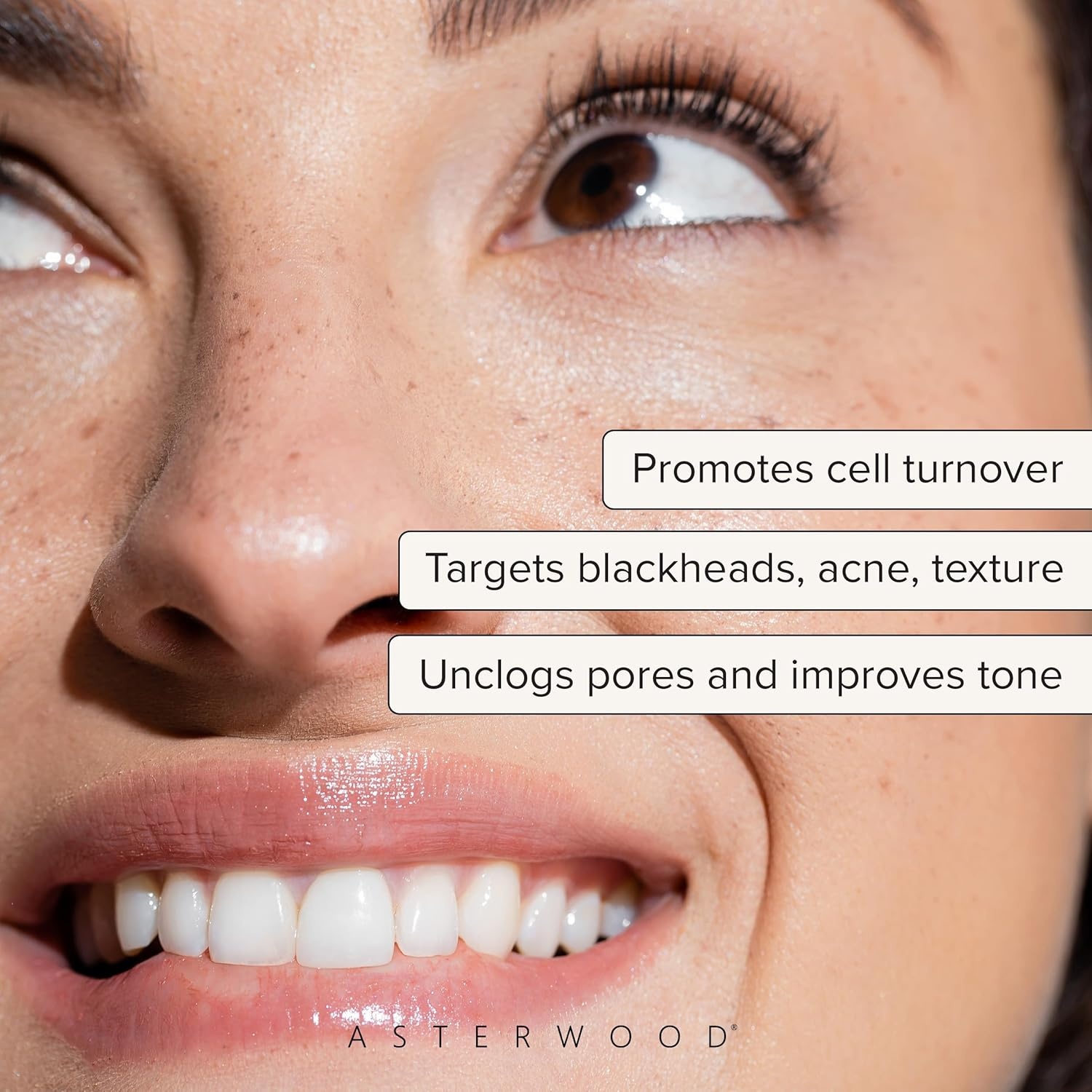 image:imageAsterwood Overnight Exfoliating Serum AHA Lactic Acid amp Glycolic Acid BHA Salicylic Acid Supports Improvement of Hyperpigmentation Dark Spots FragranceFree 1 Fl Oz