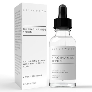 image:imageAsterwood 10 Niacinamide Serum for Face  AntiAging Pore Minimizing Hydrating  with Vitamin B3 and Hyaluronic Acid  Tone Texture  FragranceFree  1 Fl Oz