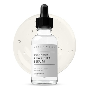 image:imageAsterwood Overnight Exfoliating Serum  AHA Lactic Acid amp Glycolic Acid  BHA Salicylic Acid  Supports Improvement of Hyperpigmentation Dark Spots  FragranceFree  1 Fl Oz