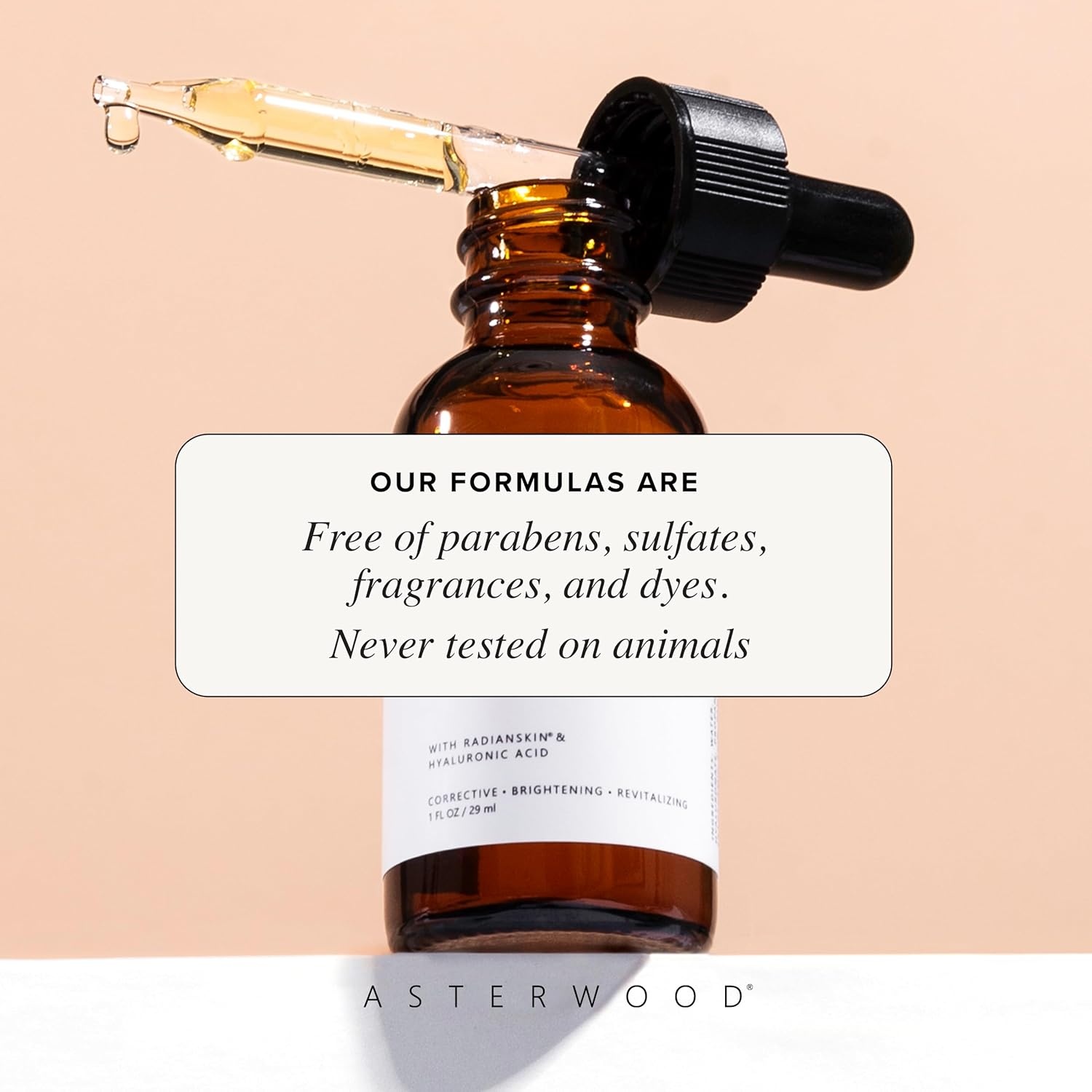 image:imageAsterwood Dark Spot Corrector for Face Serum with Radianskin with Tranexamic Acid Kojic Acid Glycolic Acid amp Salicylic Acid 1 Fl Oz
